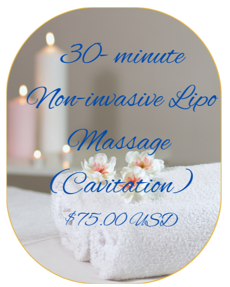 30~minute cavitation massage (non-invasive lipo)